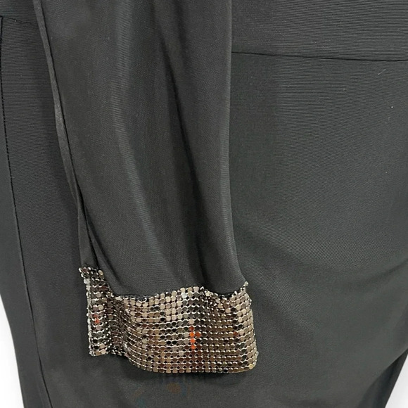 Ramy Brook black dress size S izzy chainmail dress cocktail party dress - Picture 9 of 12